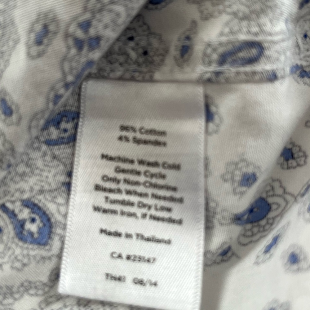 Talbots Unique Paisley Button-Up Shirt Women’s Size 6 - Picture 10 of 13